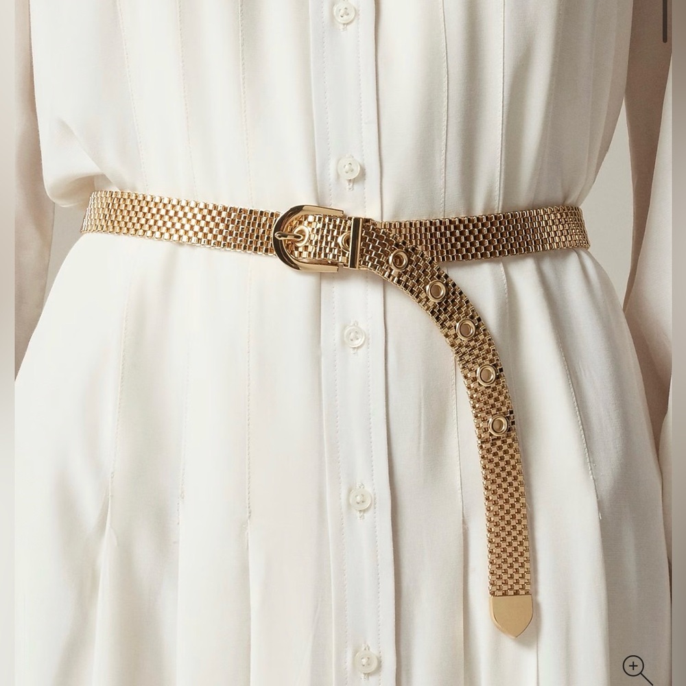J.Crew Watchband chain belt